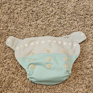 Grovia Hybrid Solid Blue Diaper Reusable